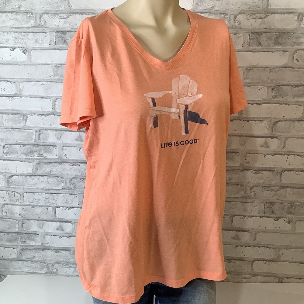 LIFE IS GOOD Short Sleeves Tee